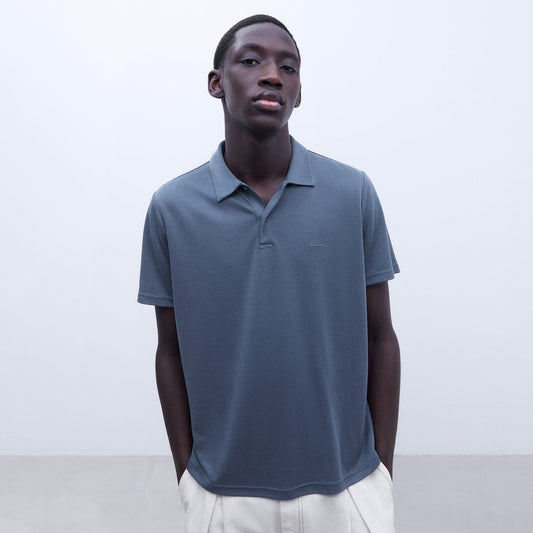 Blue Mallard Modal polo shirt