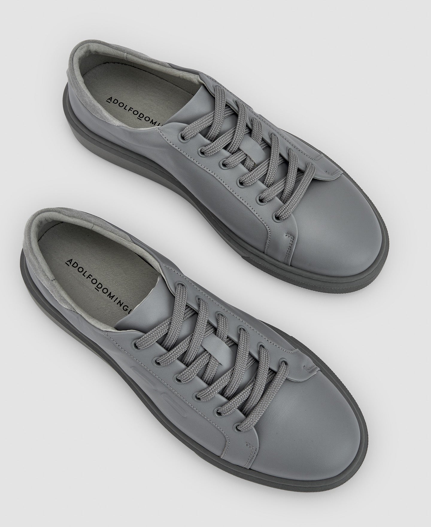 Light Grey Responsible Basic Leather Sneaker