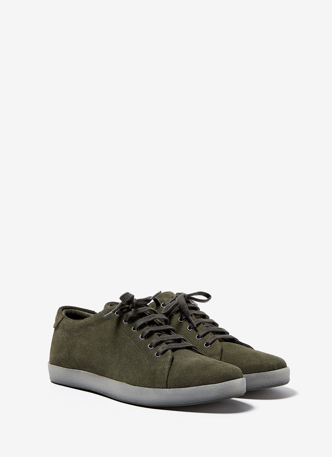 Ike Green Suede Sneakers With Rubber Sole