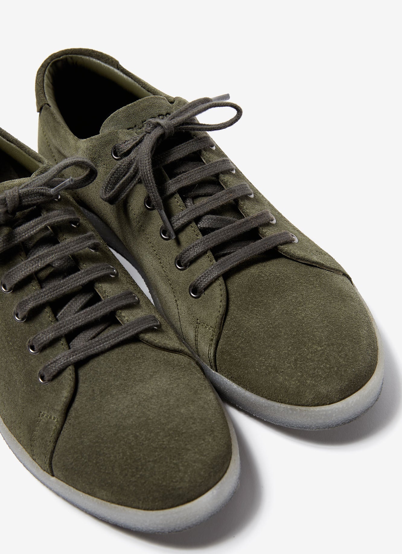 Ike Green Suede Sneakers With Rubber Sole