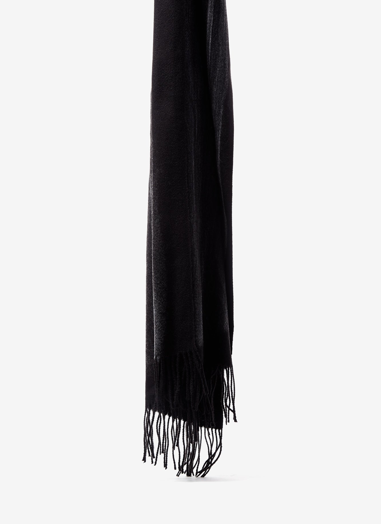 Black Scarf With Contrasting Print