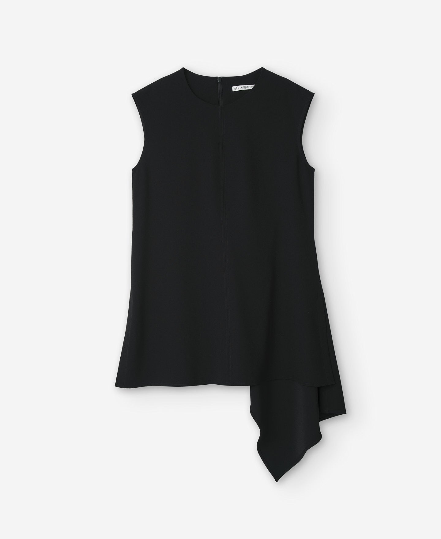 Black Asymmetrical Women's Top