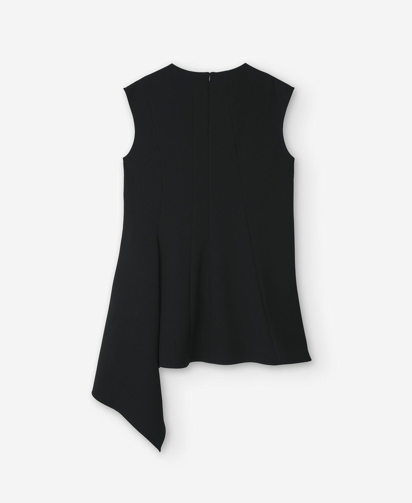 Black Asymmetrical Women's Top