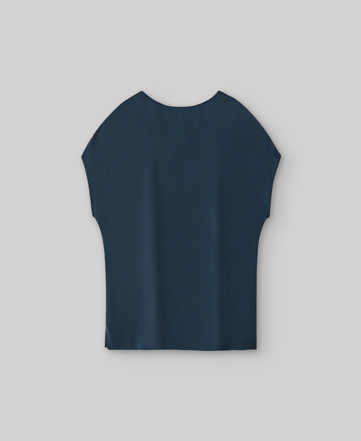 V-neck top woman in petrol blue