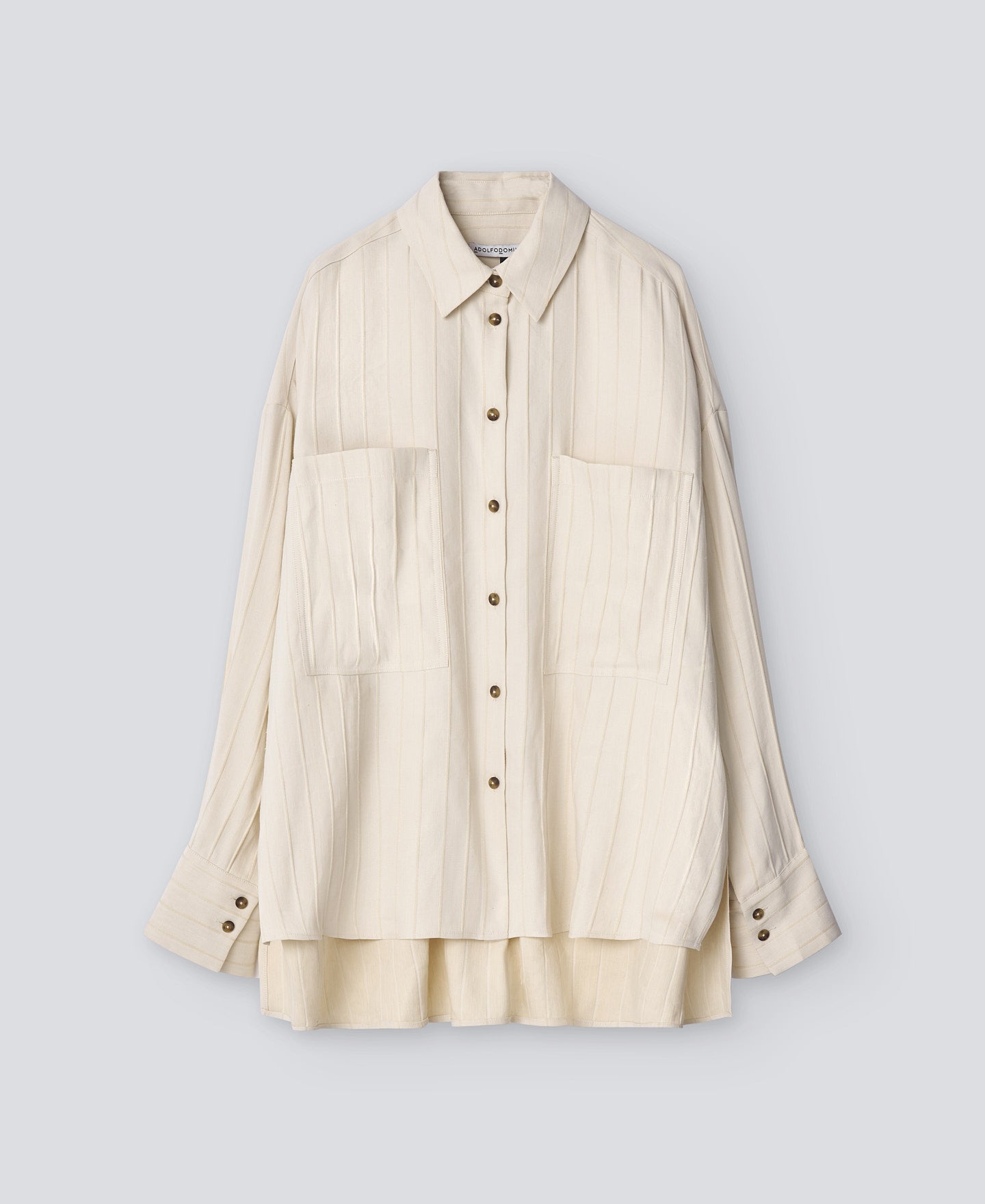 Light Cream Linen Beige Shirt