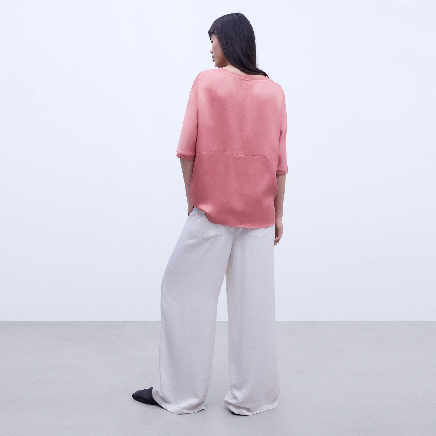 Viscose Fluid Blouse - Pink