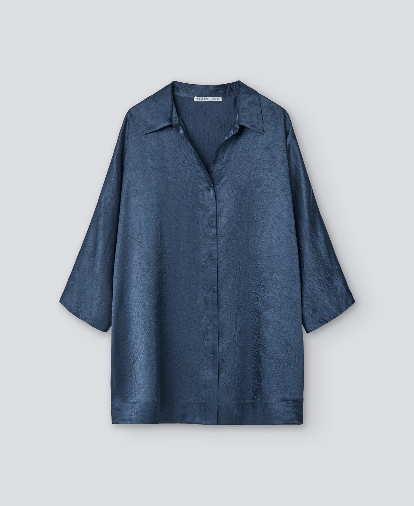 Navy Blue Blue V-Neck Shirt