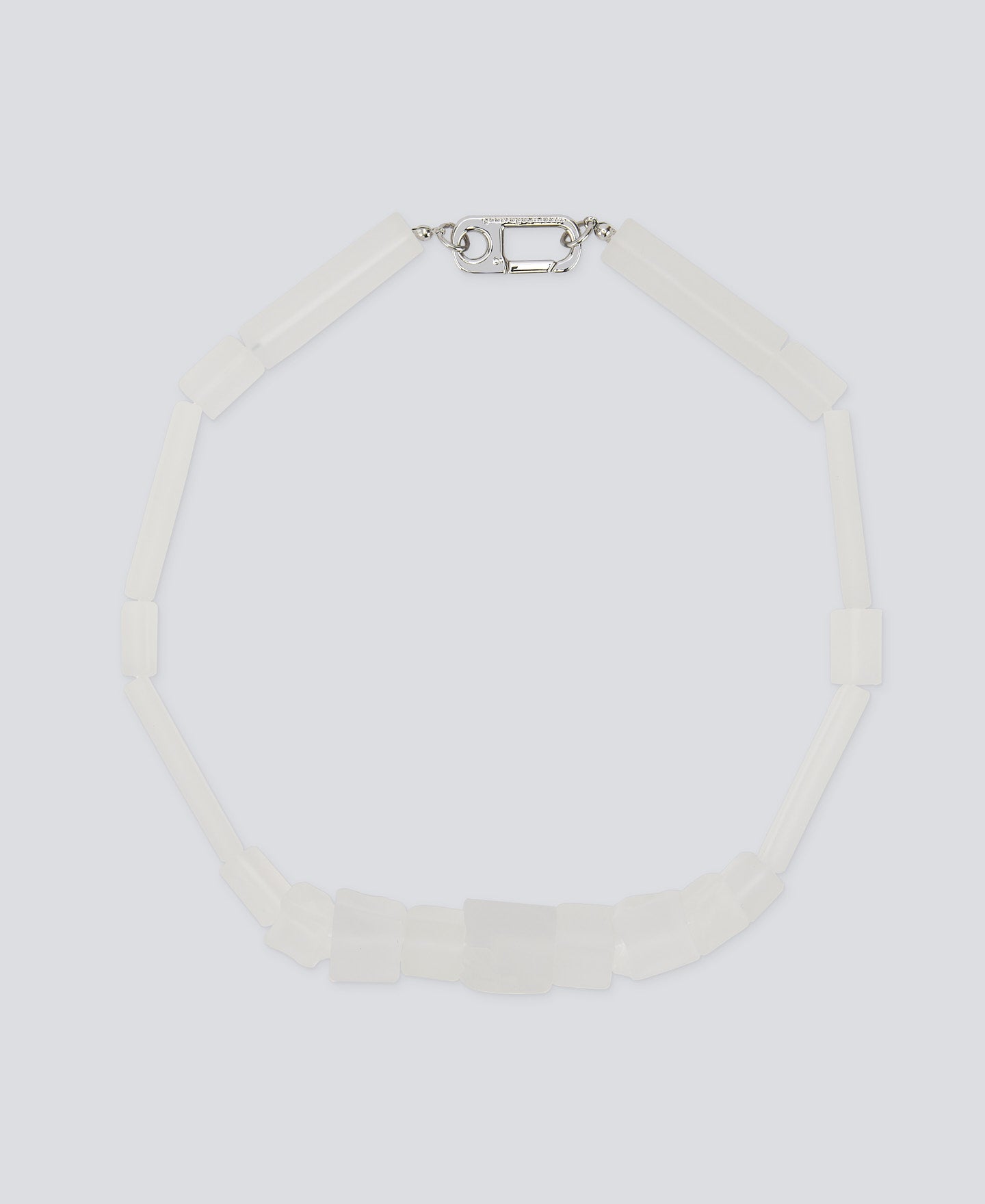 White Irregular Resine Cubes Necklace