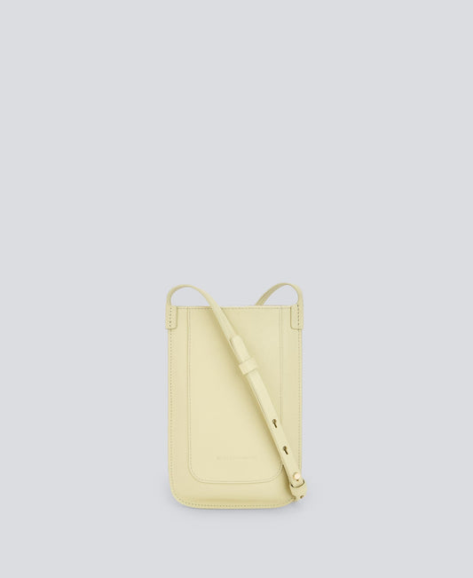 Light Yellow Yellow Leather Mobile Phone Holder