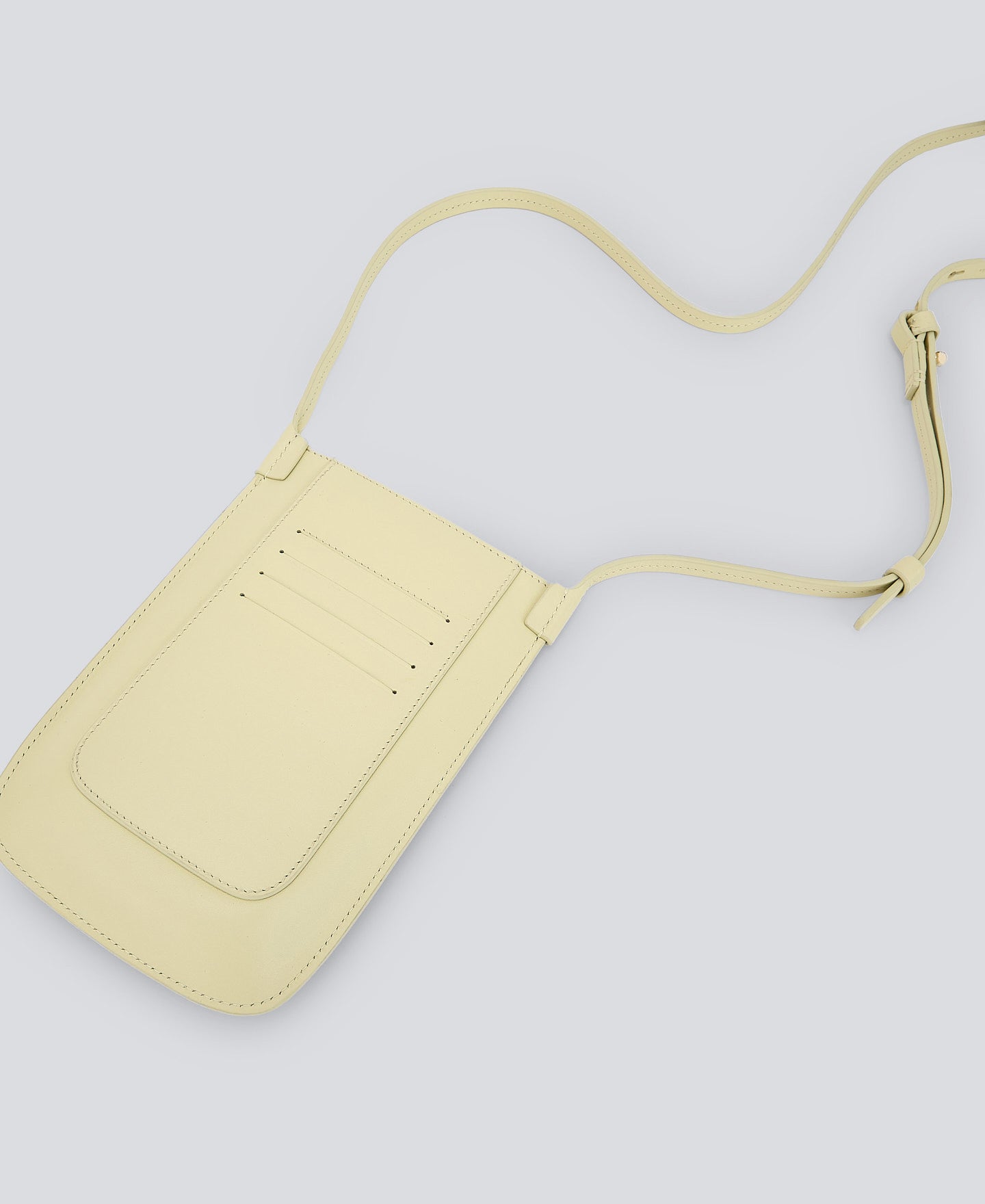 Light Yellow Yellow Leather Mobile Phone Holder