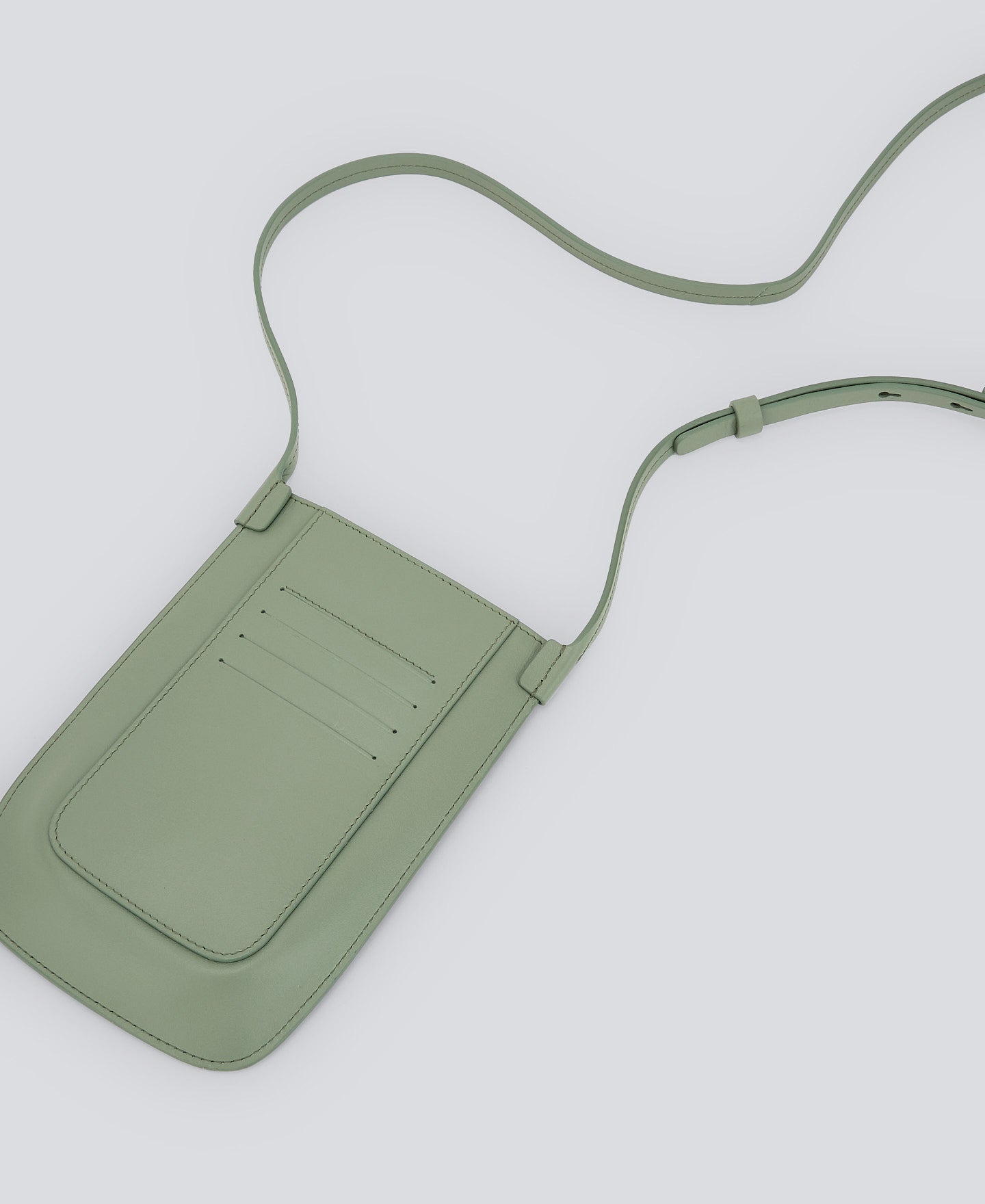 Light Green Green Leather Mobile Phone Holder