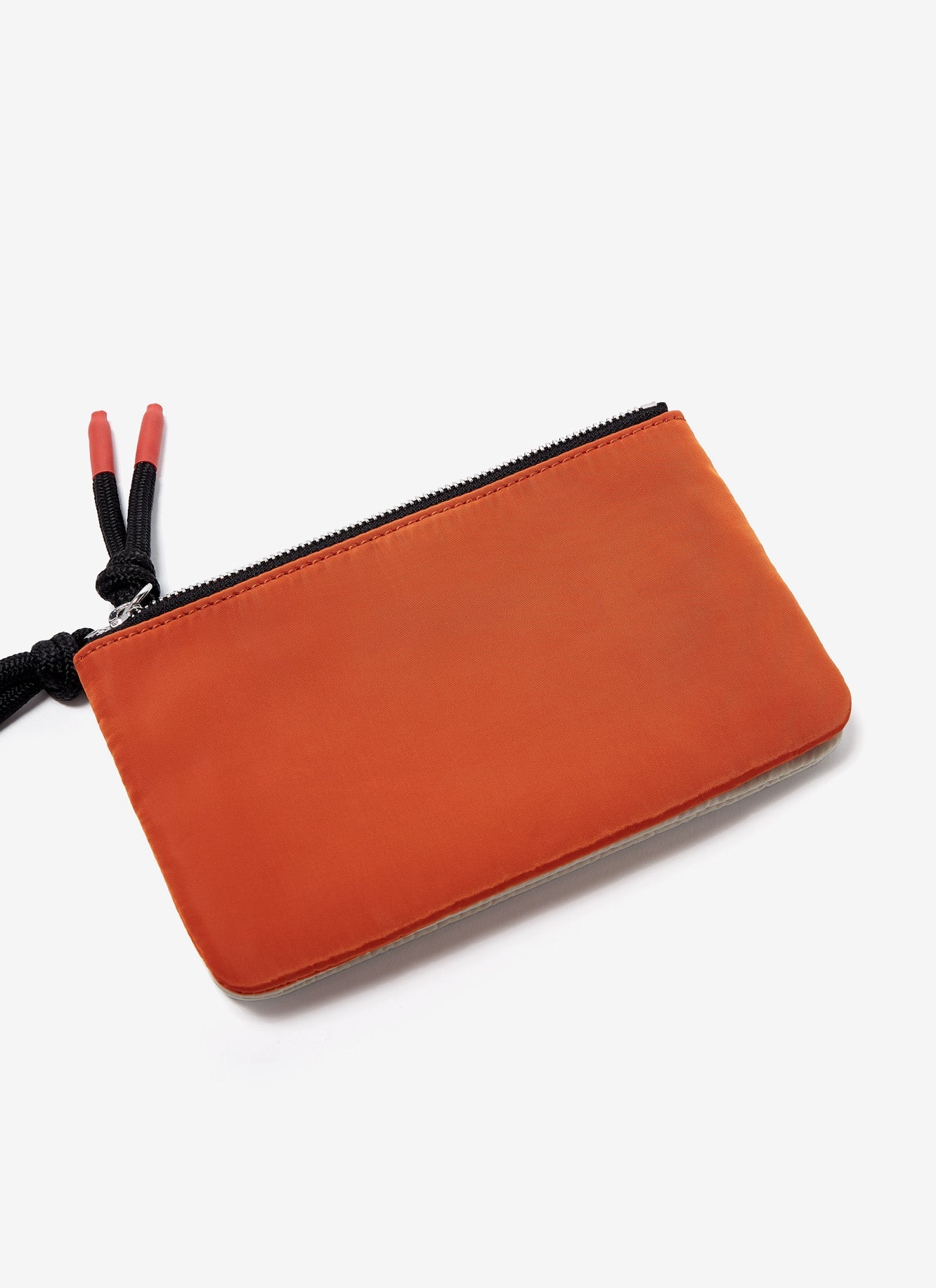 Dark Orange/Creme Nylon Wallet