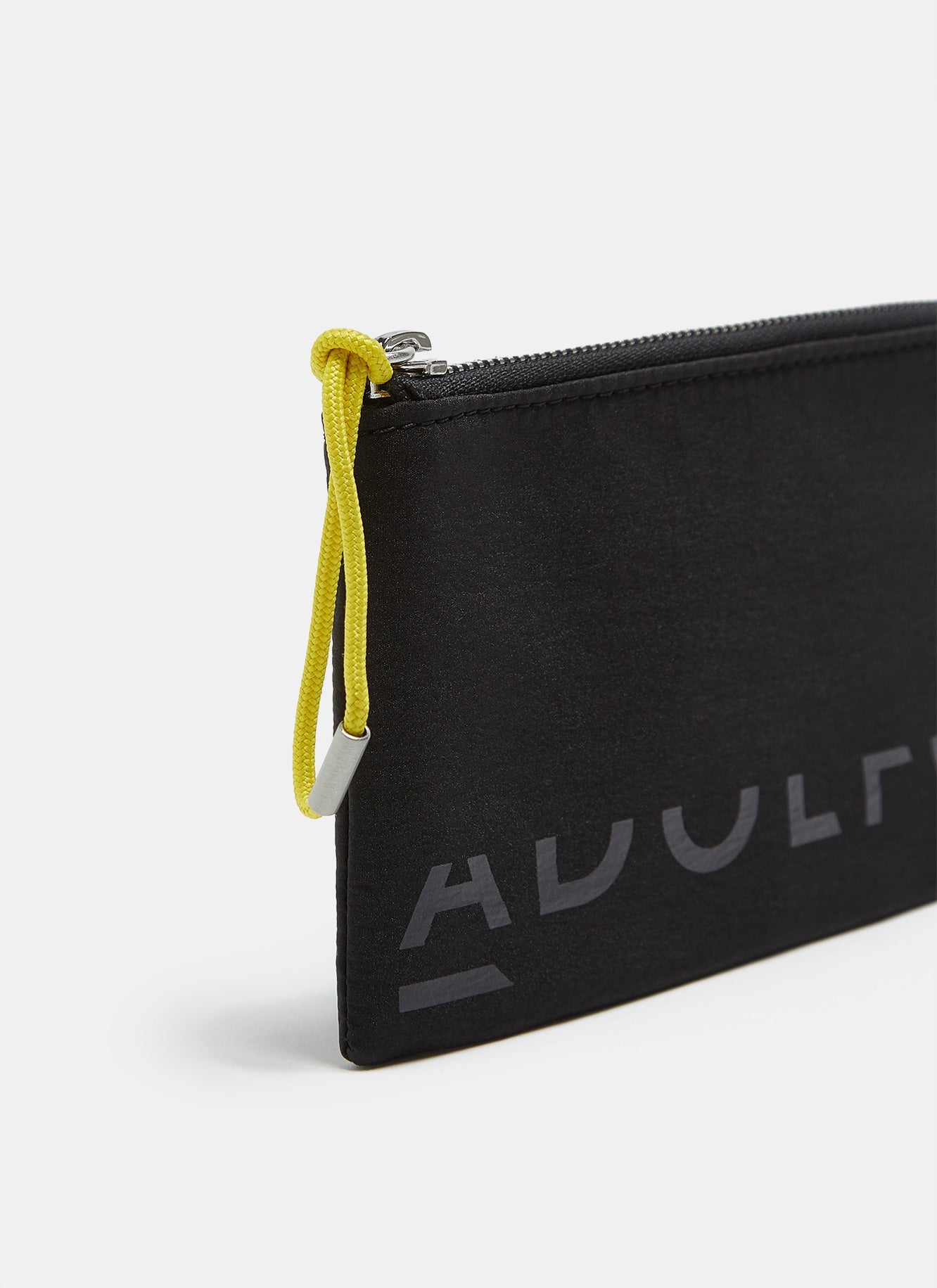 Black Technical Nylon Wallet With Logo