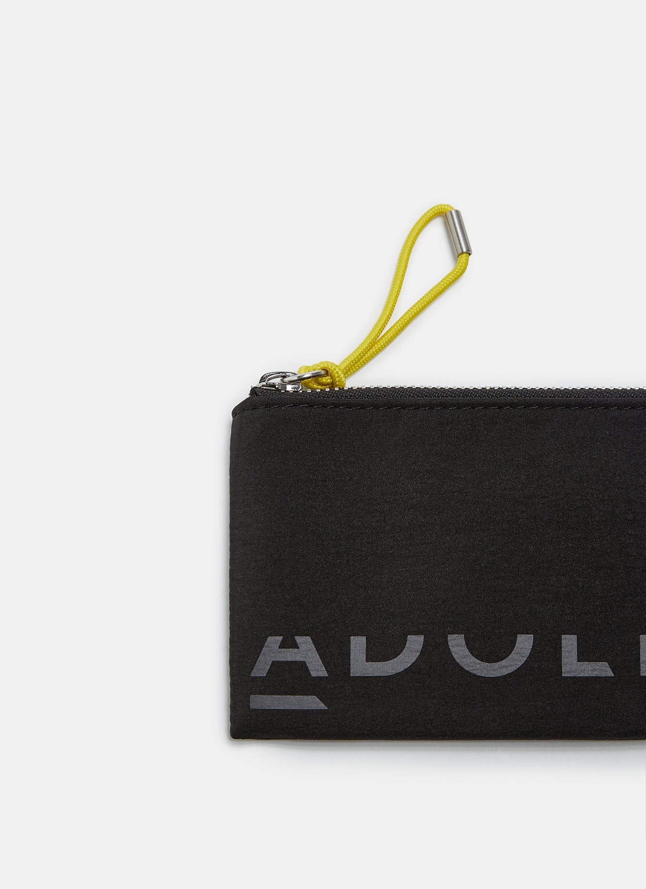 Black Technical Nylon Wallet With Logo