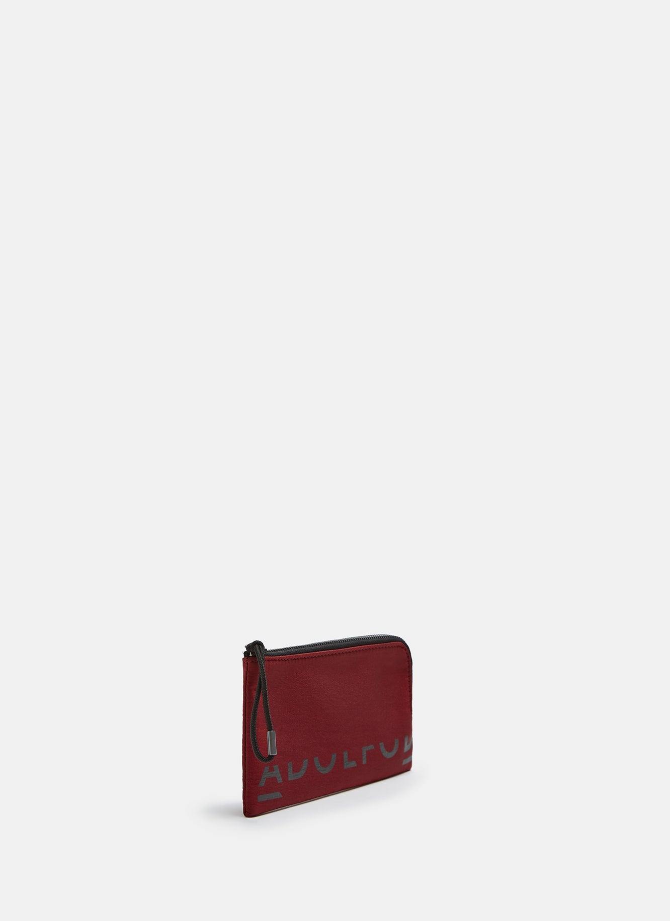 Red Technical Nylon Wallet With Logo