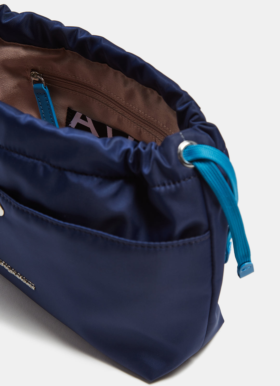 Blue Technical Nylon Vanity Bag