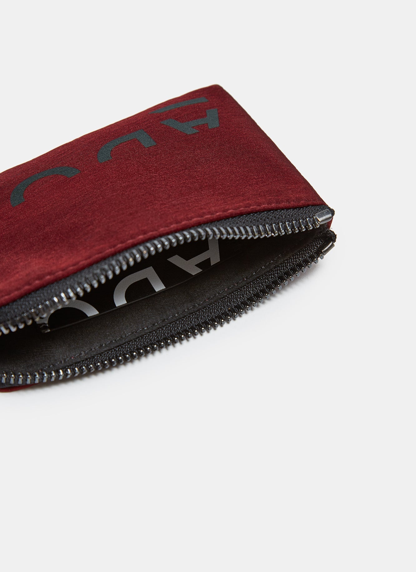 Red Technical Nylon Small Wallet With Logo