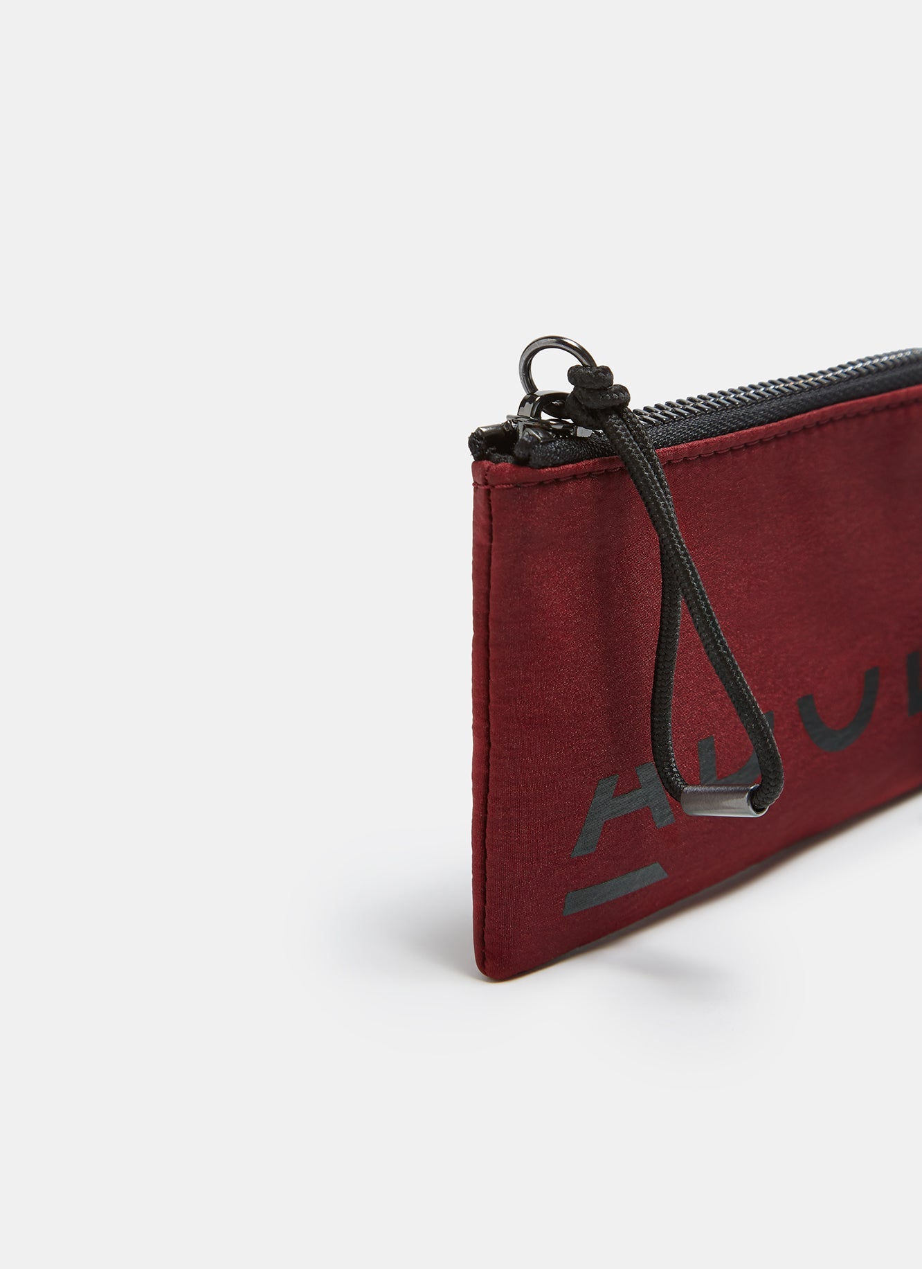 Red Technical Nylon Small Wallet With Logo