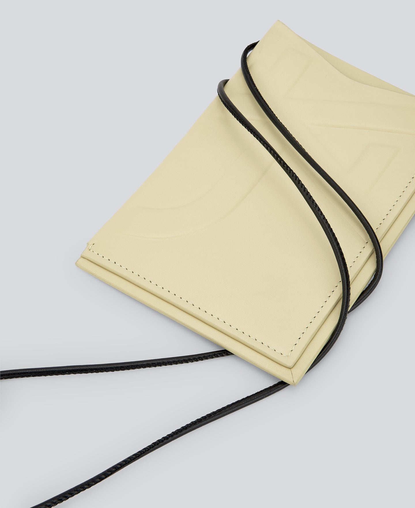 Light Yellow Responsible Leather Mobile Phone Holder