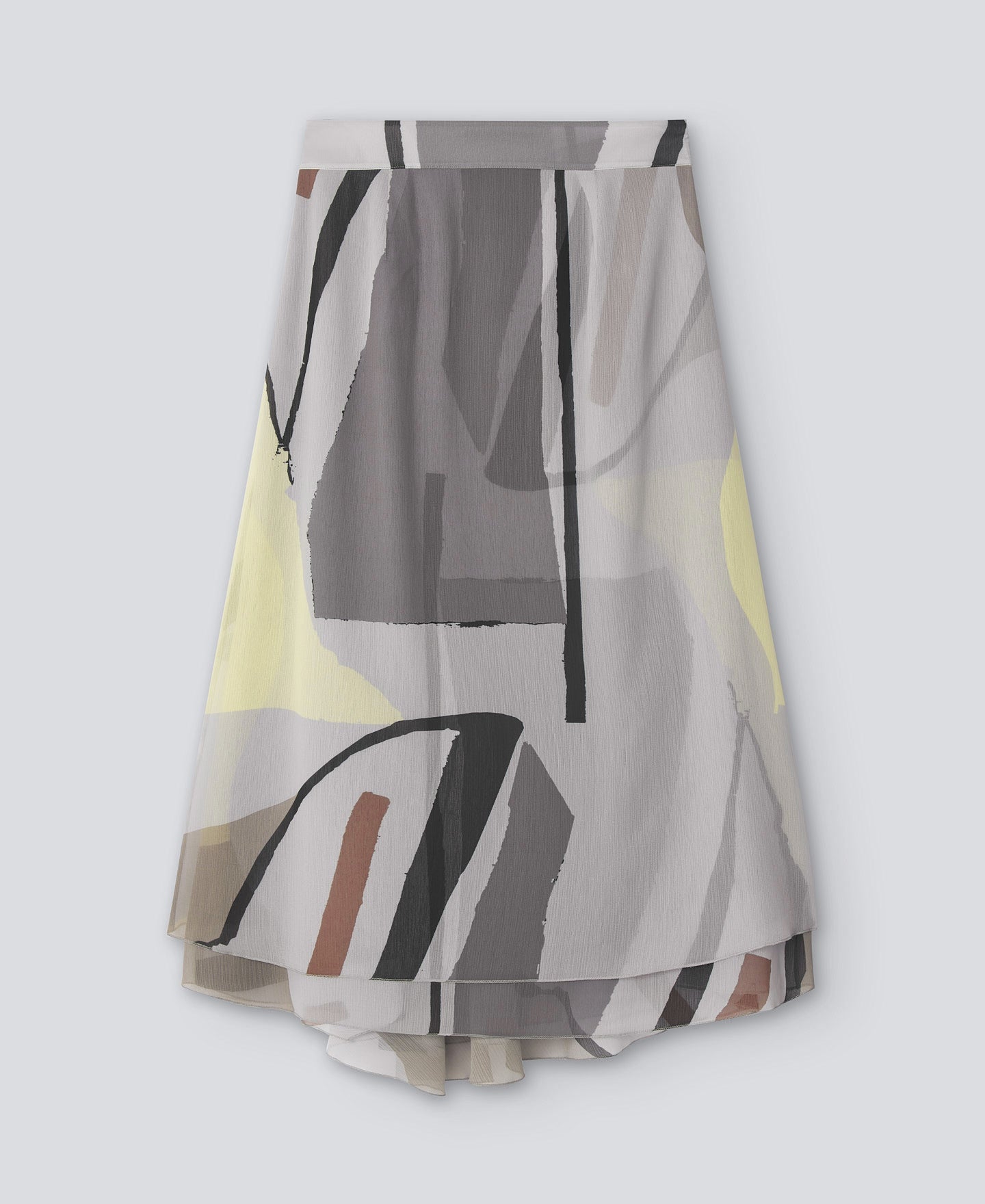 Multicolor2 Semitransparent Midi Skirt