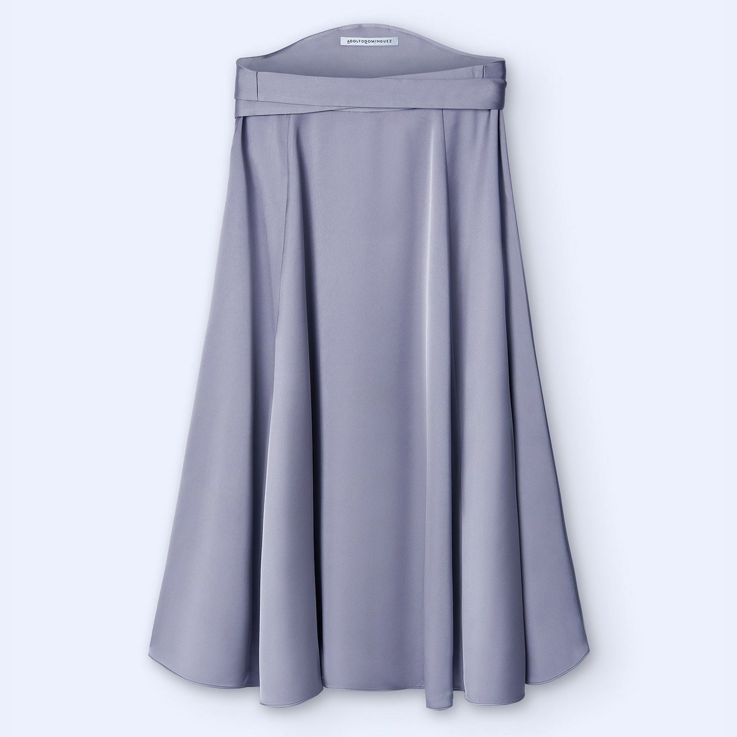 Elegant Grey Midi Skirt