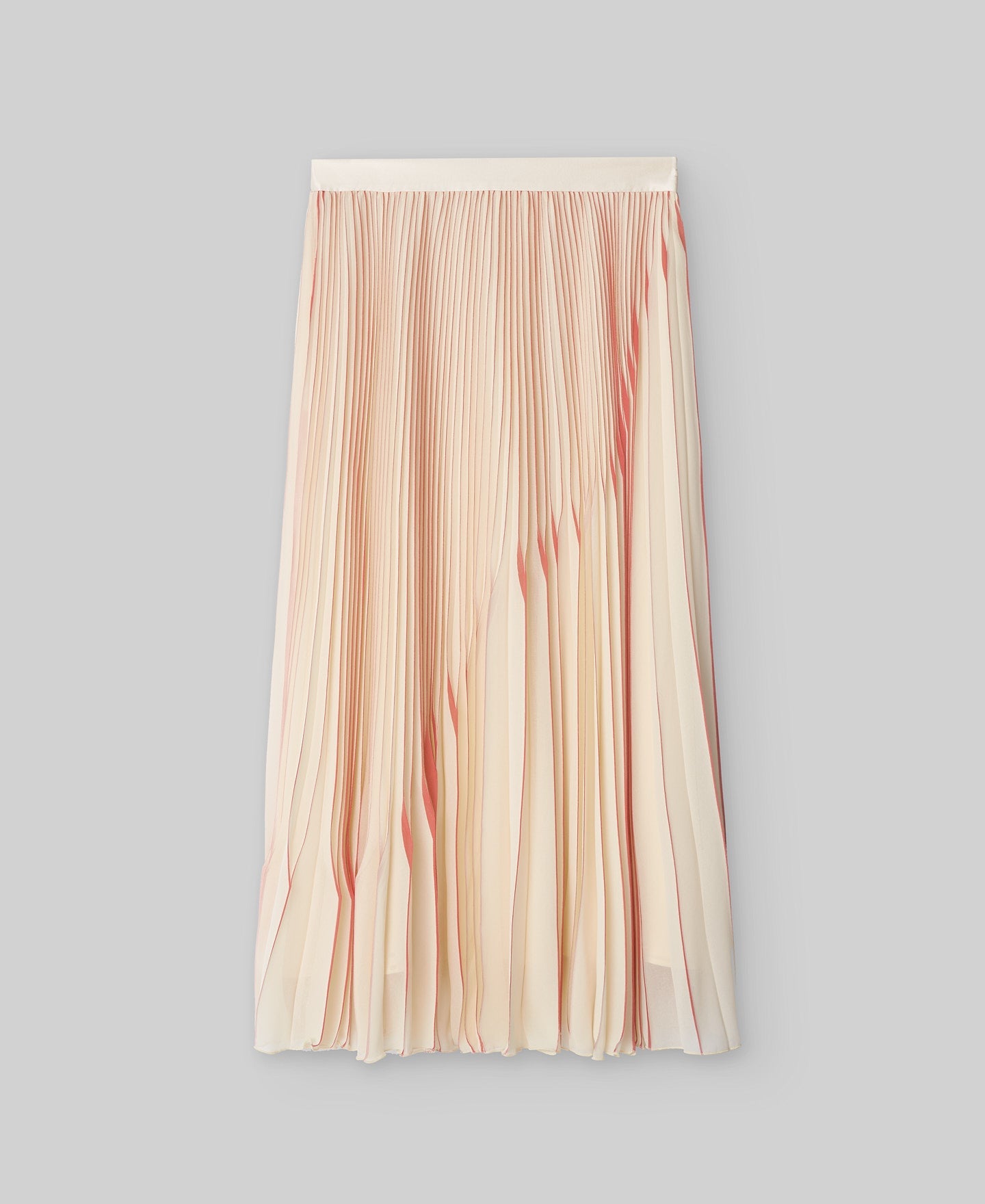 Ecru pleated skirt woman in ecru