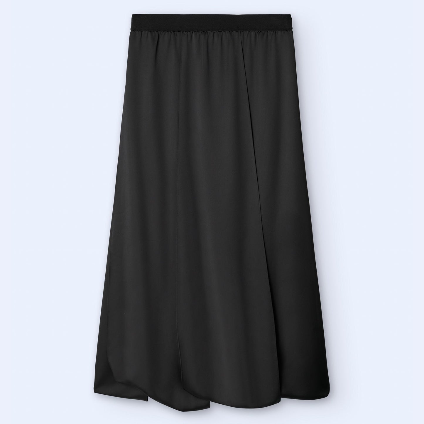 Elegant Noir Strappy Maxi Skirt