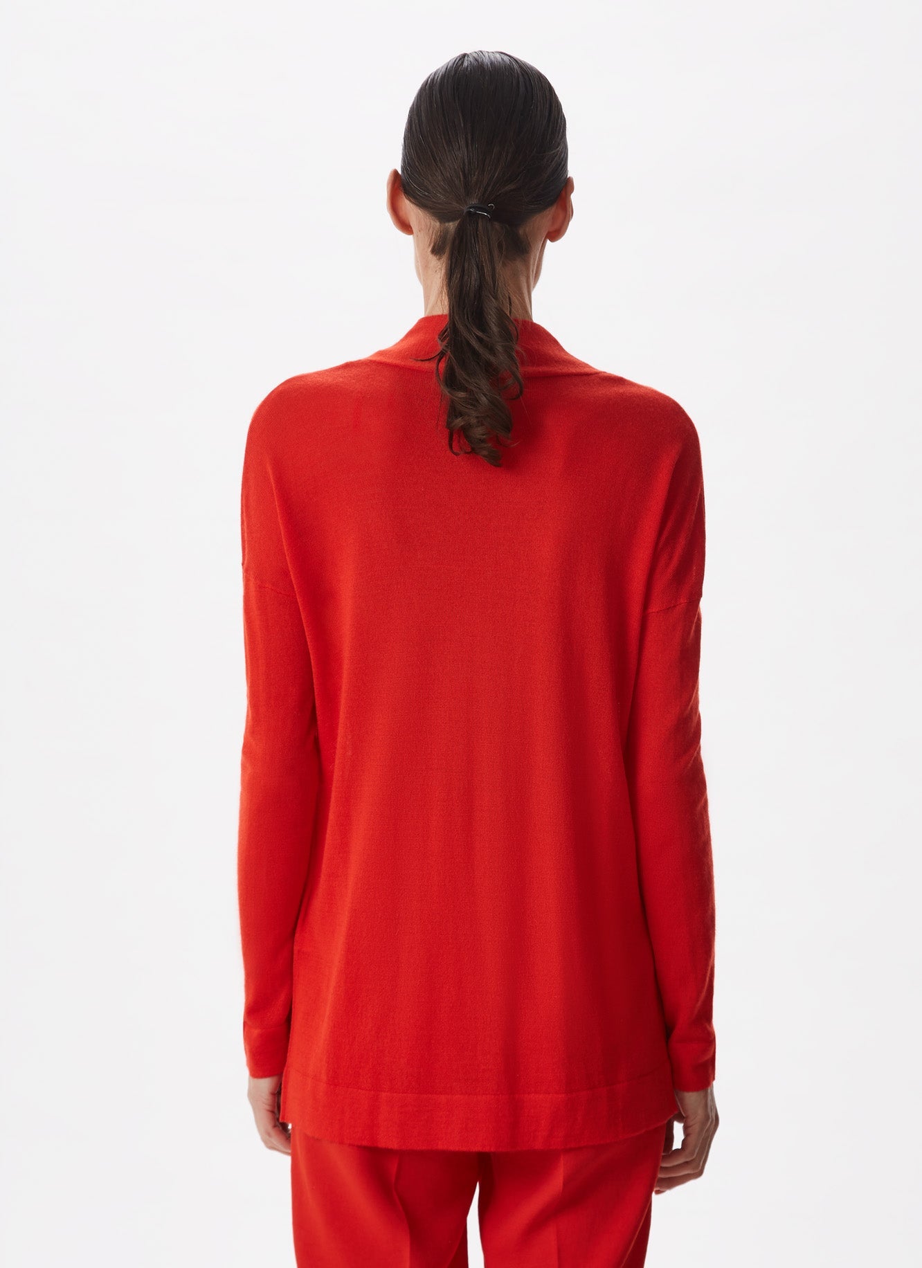 Coral Merino Wool Wide Sweater