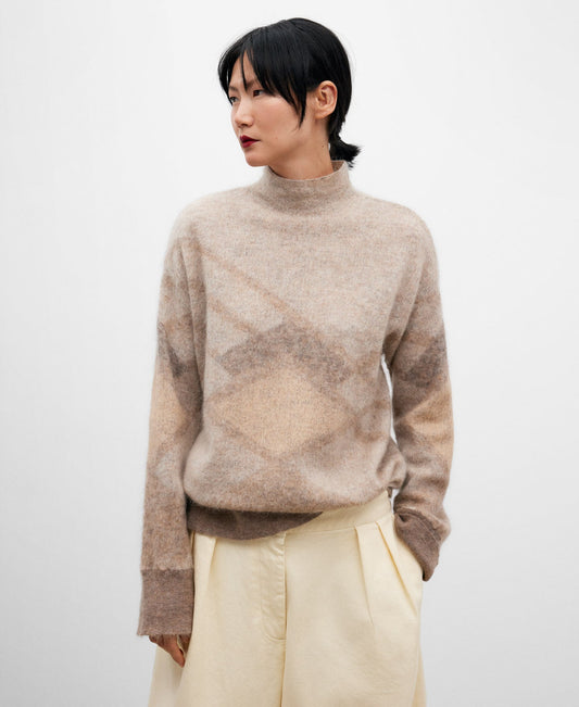 Jacquard Knitted Sweater For Women