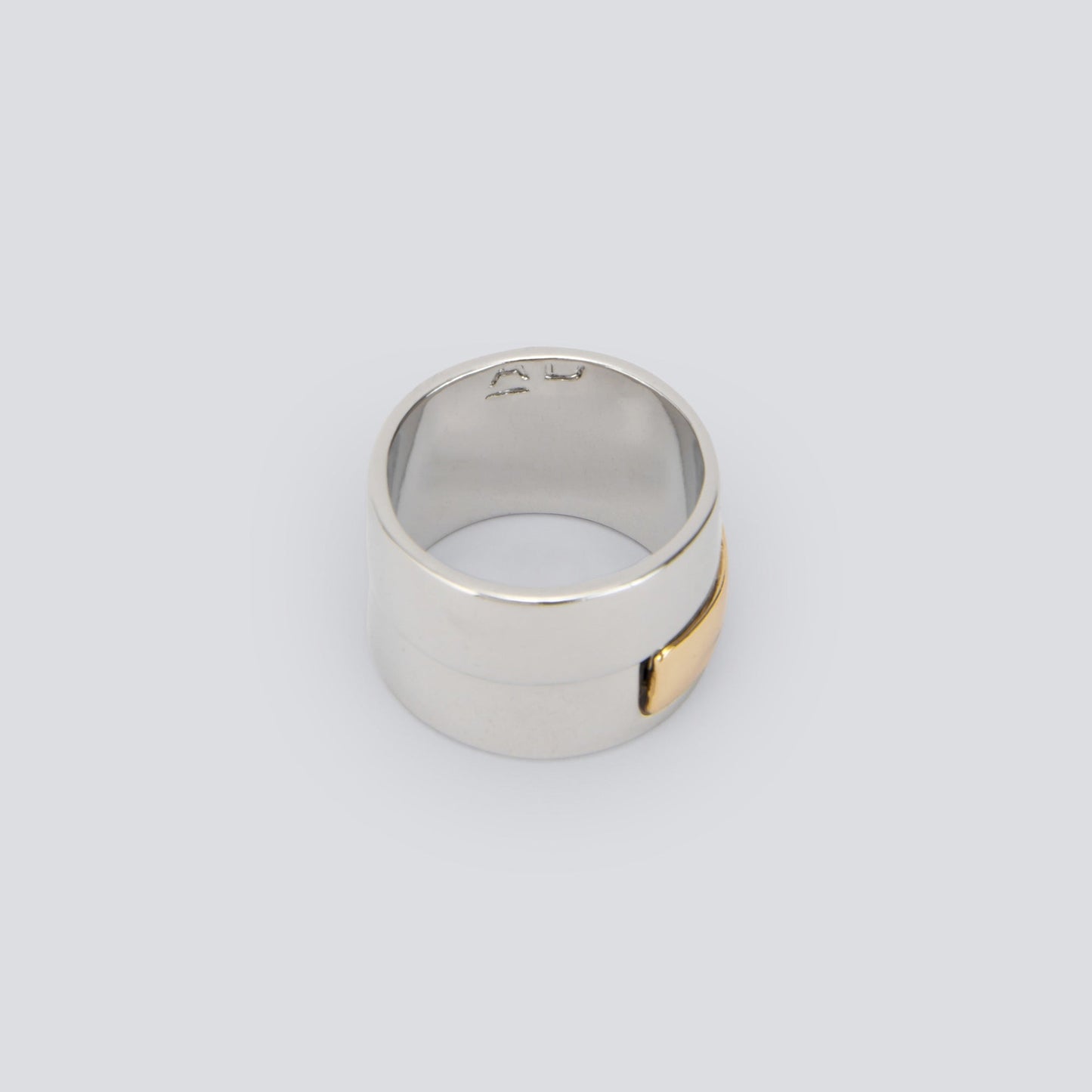 Gold/Silver Two-Tone Relief Ring