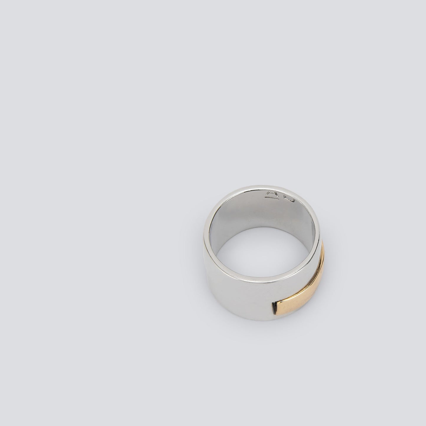 Gold/Silver Two-Tone Relief Ring