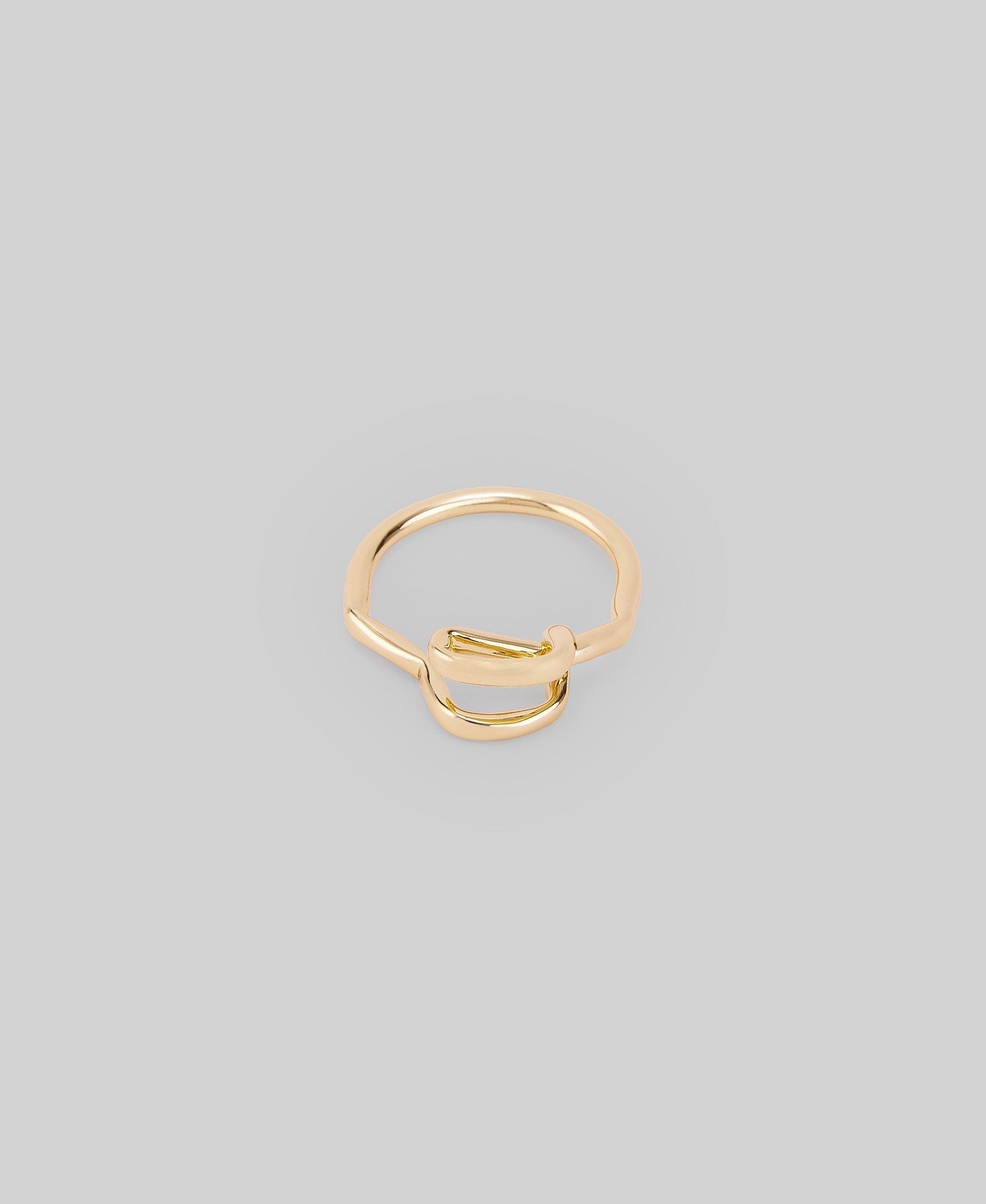 Gold knot ring woman in gold