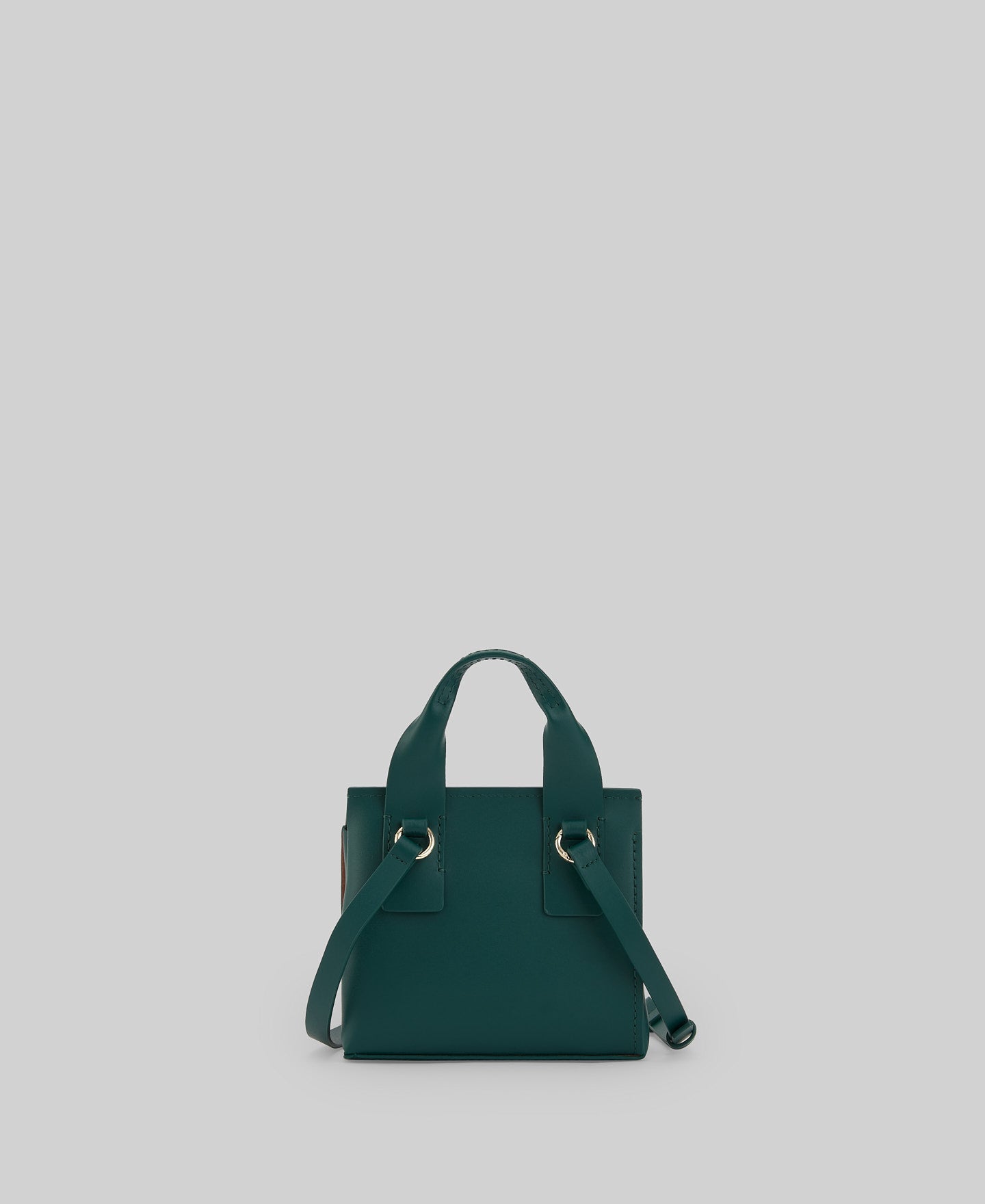 Responsible leather small Mica bag woman in green