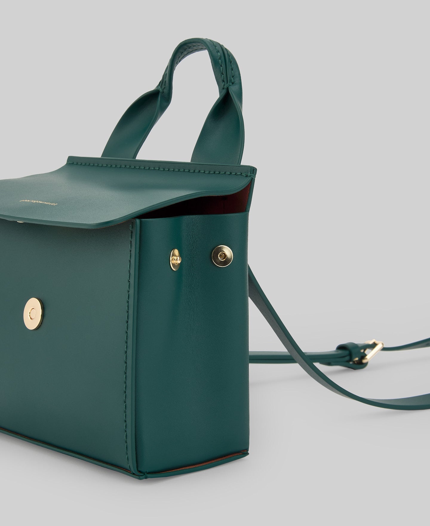 Responsible leather small Mica bag woman in green