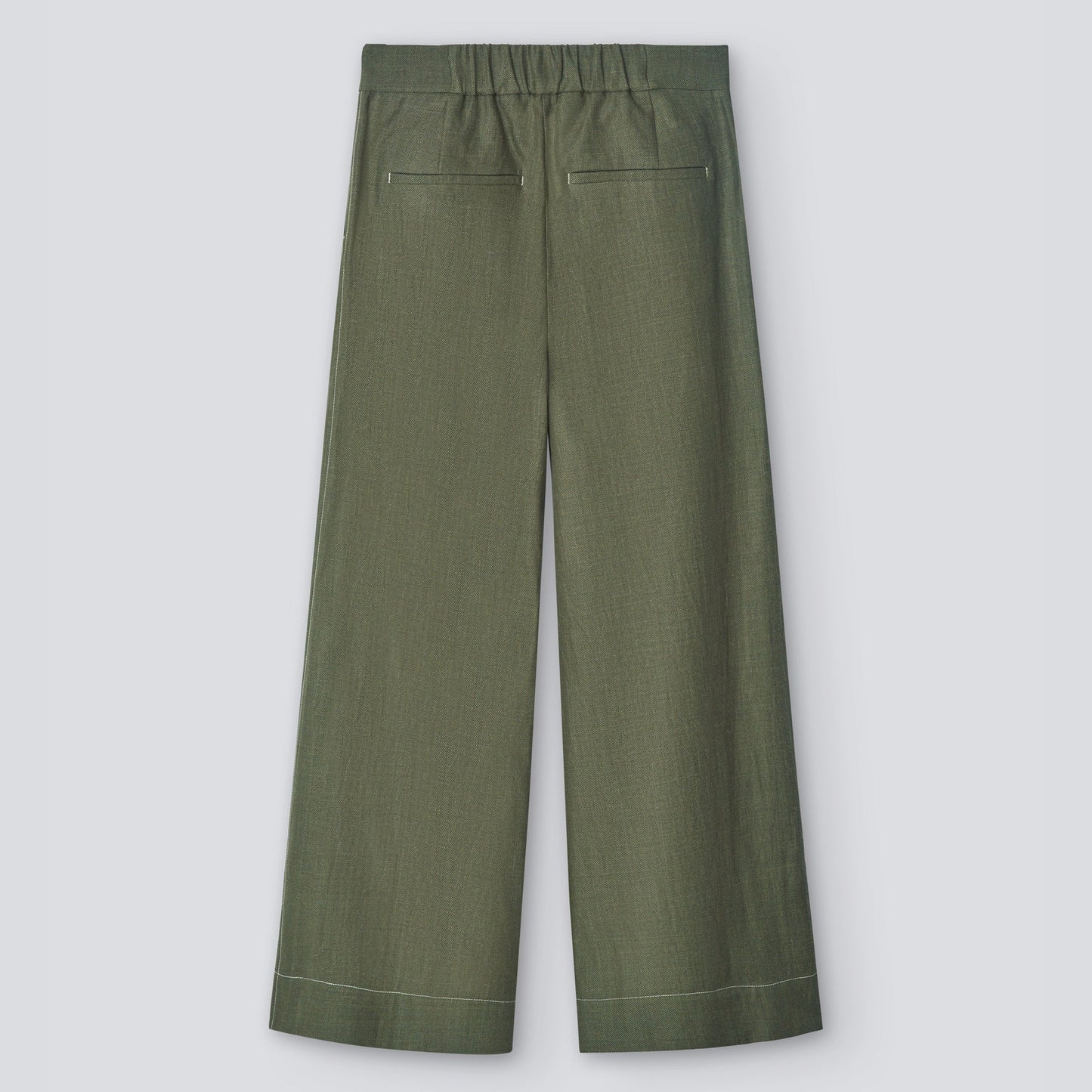 Green/Grey Straight Fit Trousers