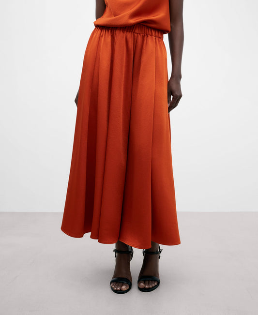 Dark Orange Long Trousers