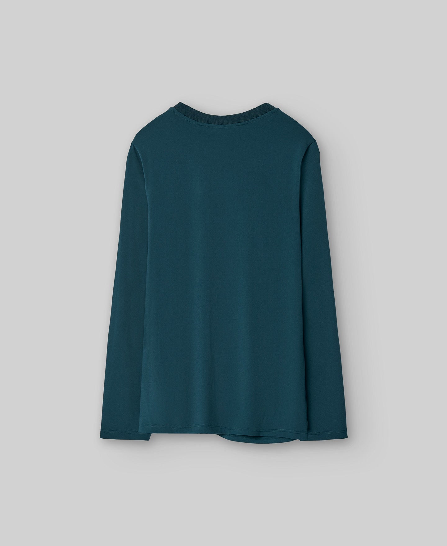 Draped gesture T-shirt woman in blue/green