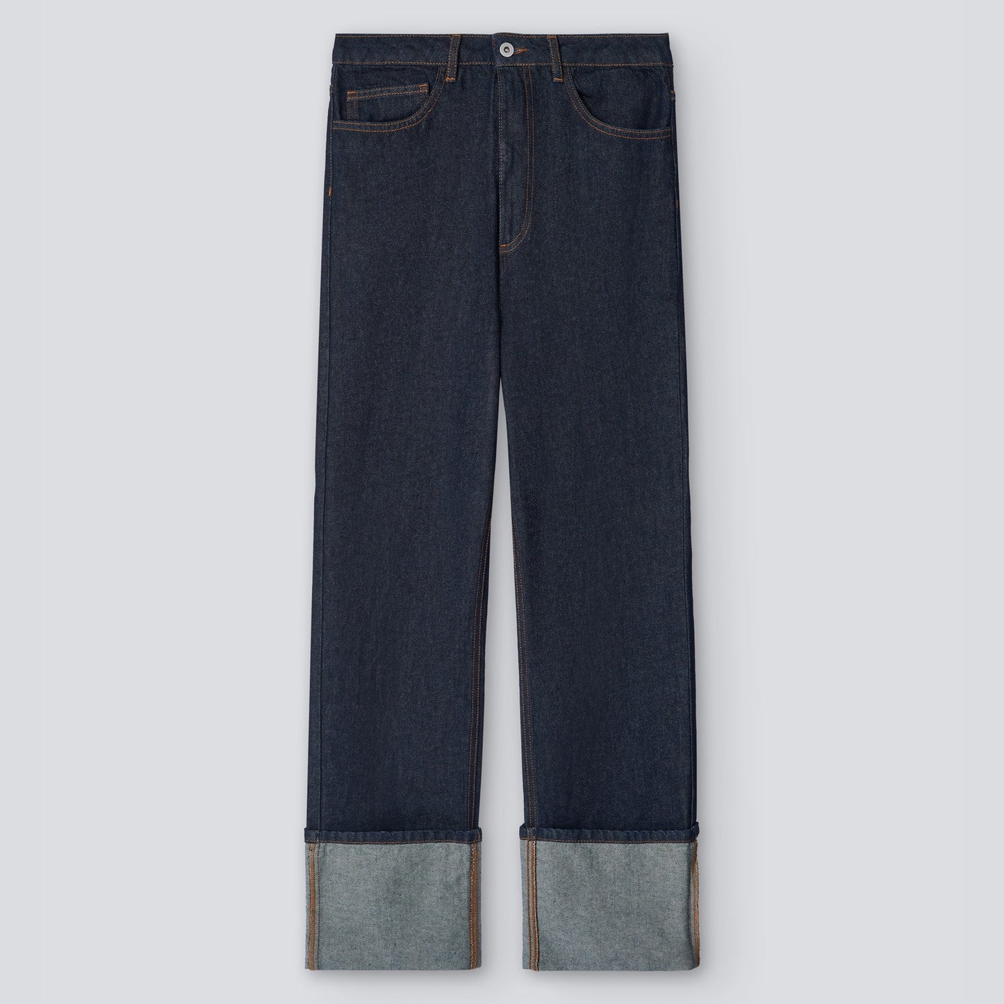 Denim Blue Five Pockets Denim Trousers