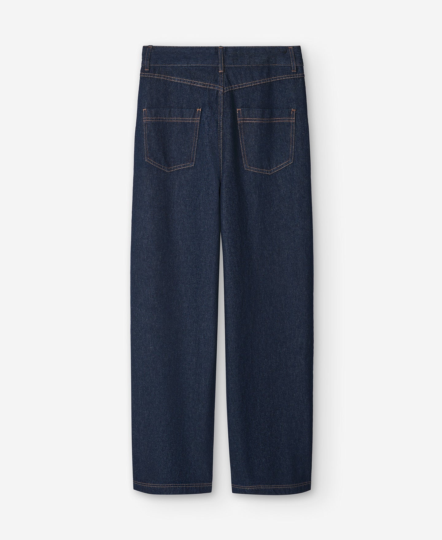 Wide Blue Denim Trousers For Women