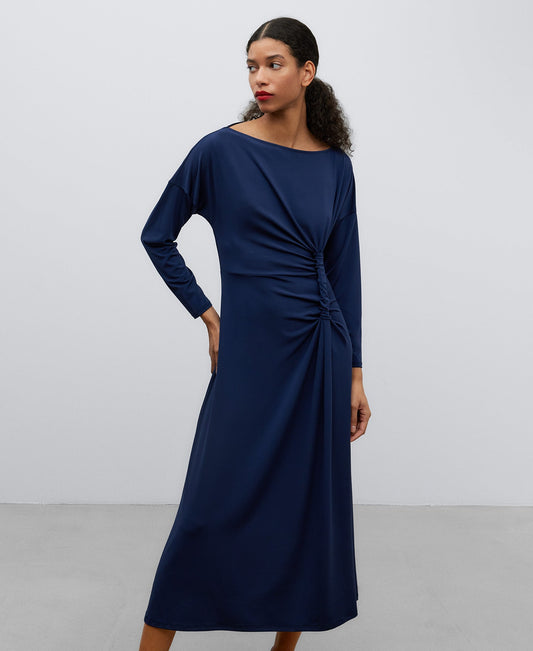 Navy Blue Navy Blue Midi Dress