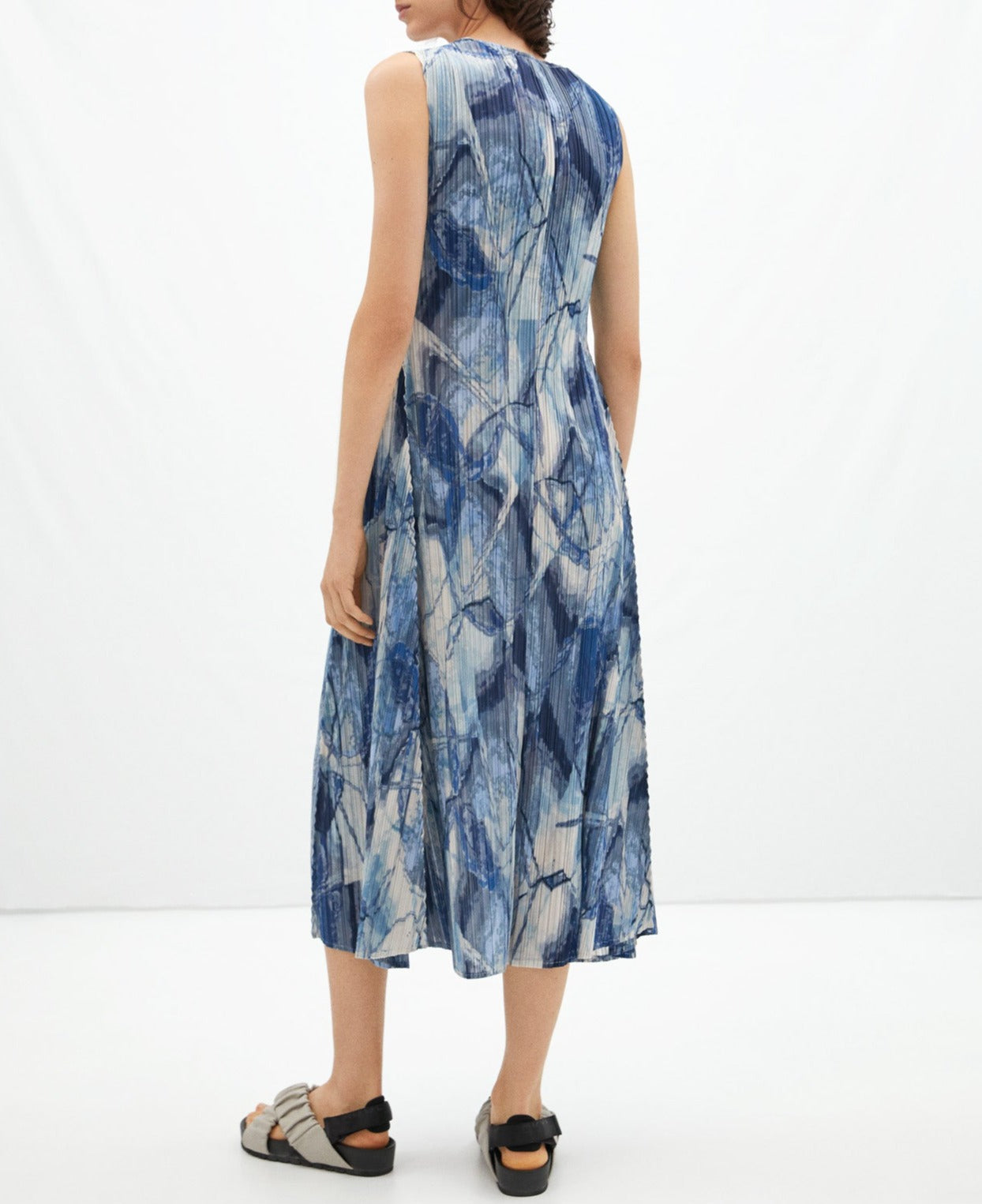 Multicolour Atlantic Print Sleeveless Dress