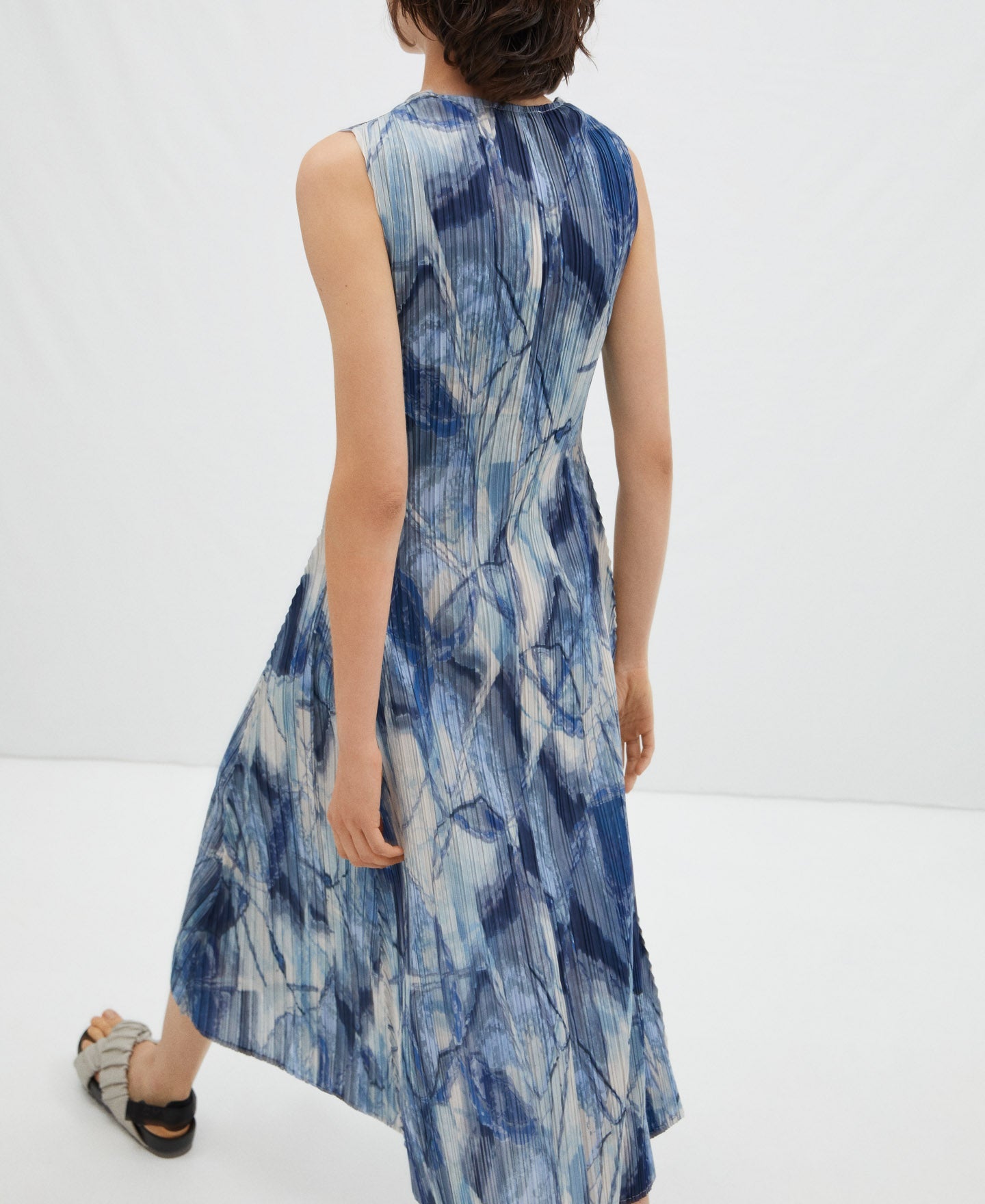 Multicolour Atlantic Print Sleeveless Dress