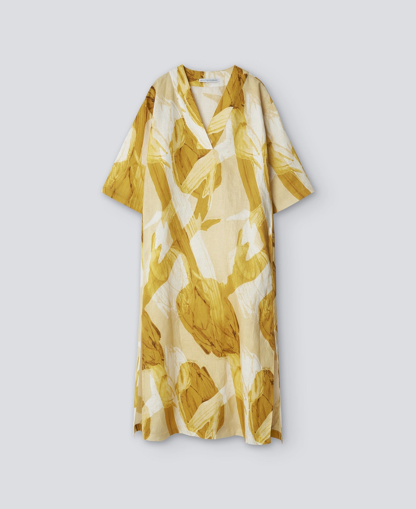 Yellow Print Yellow Printed Dress