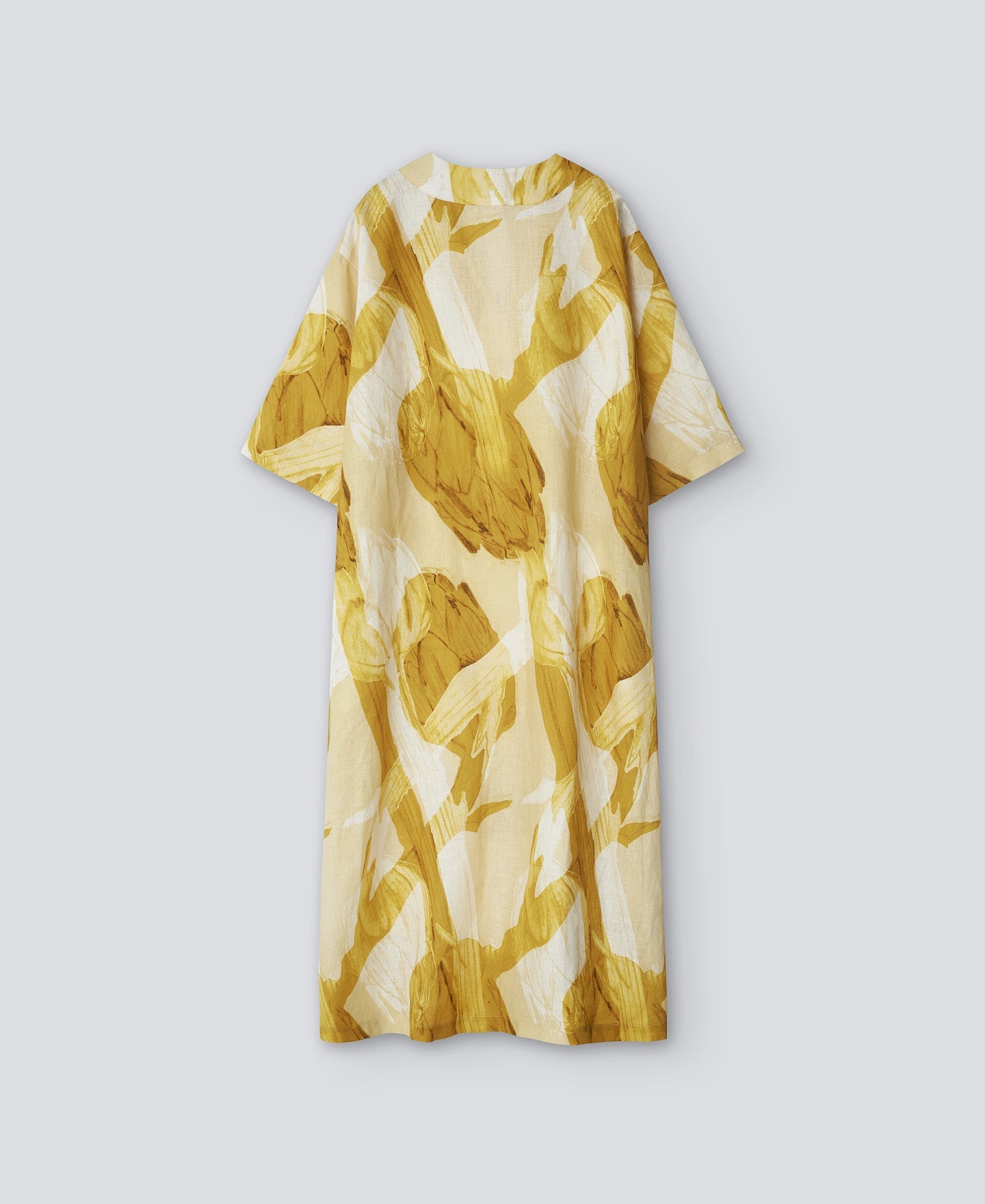 Yellow Print Yellow Printed Dress