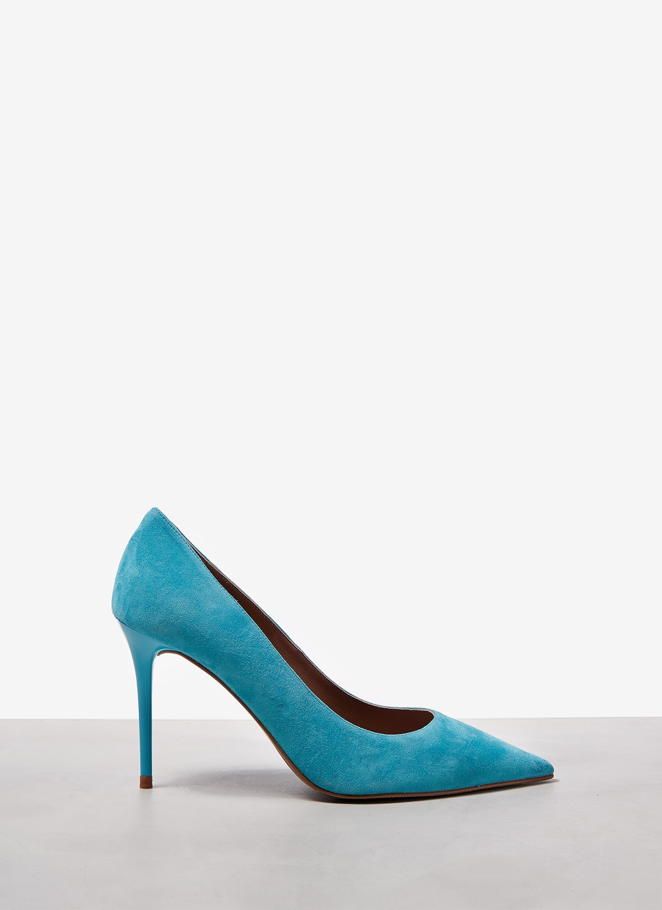 Turquoise Suede Stilettos