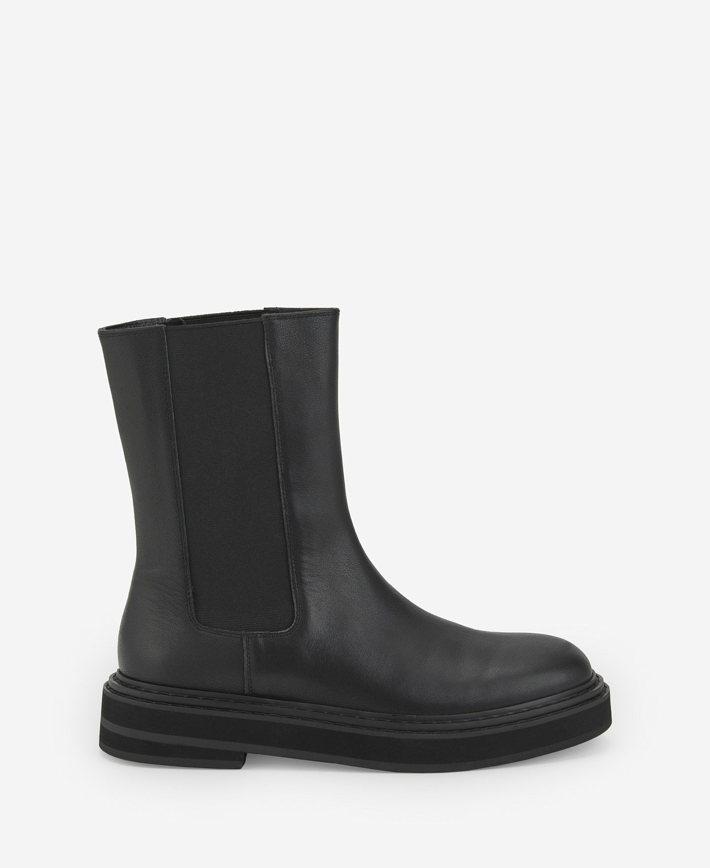 High-Top Chelsea Ankle Boots