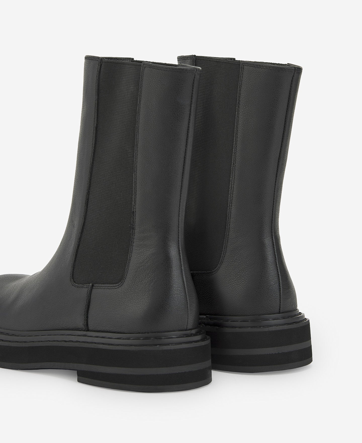 High-Top Chelsea Ankle Boots