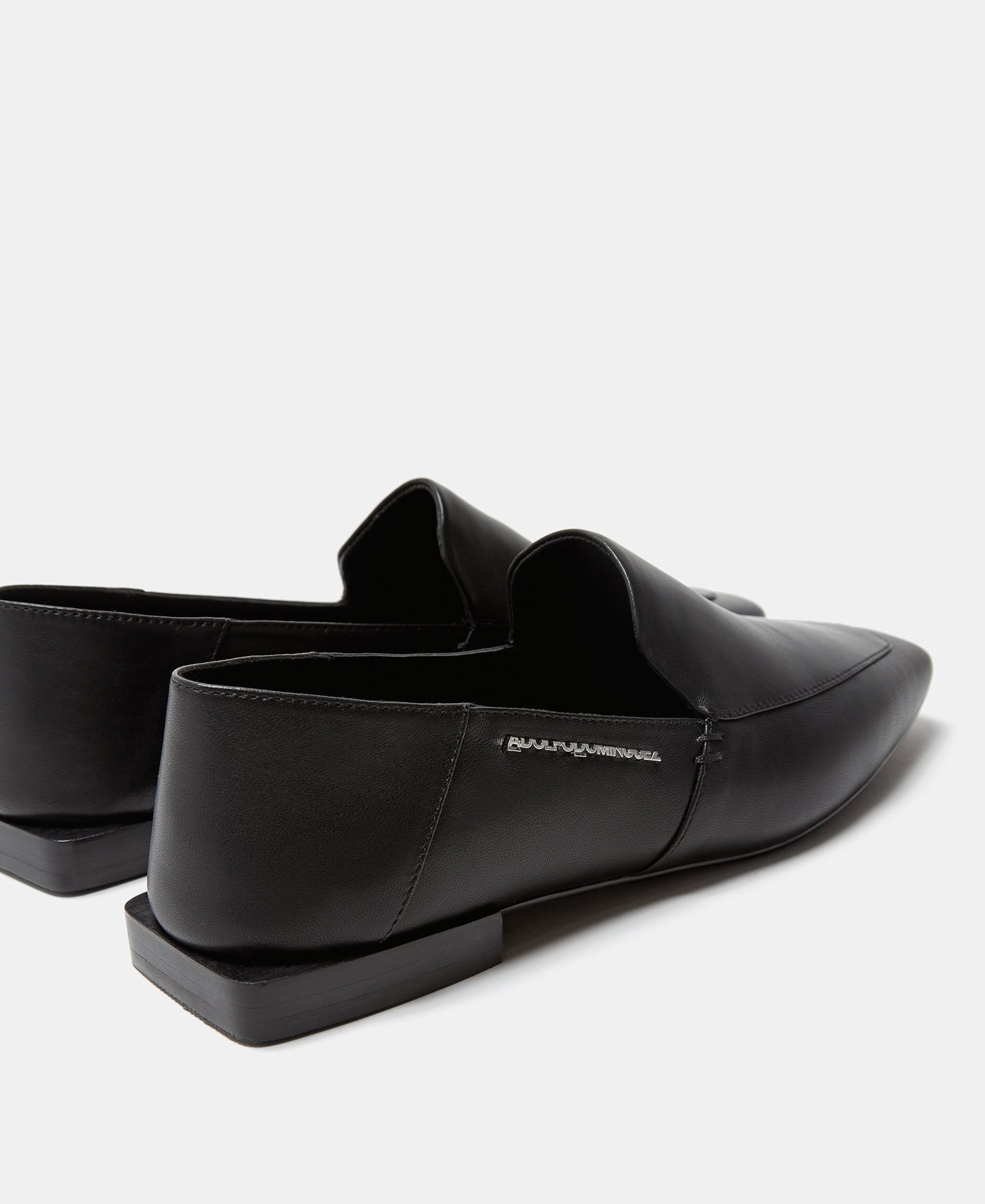 Black Folding Heel Moccasin