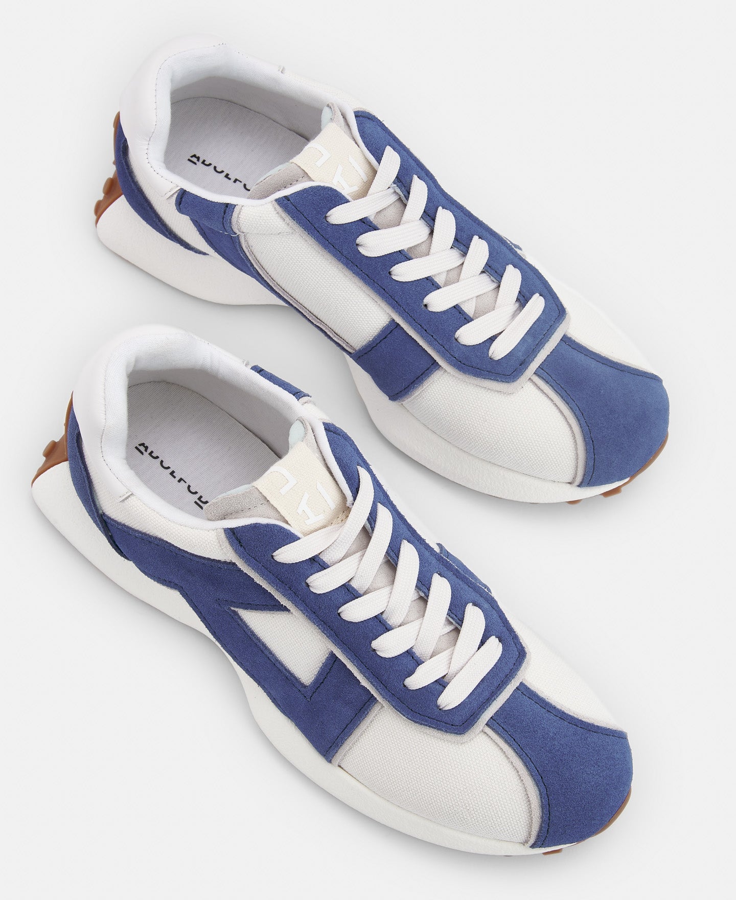 Blue Vintage Leather Running Shoe