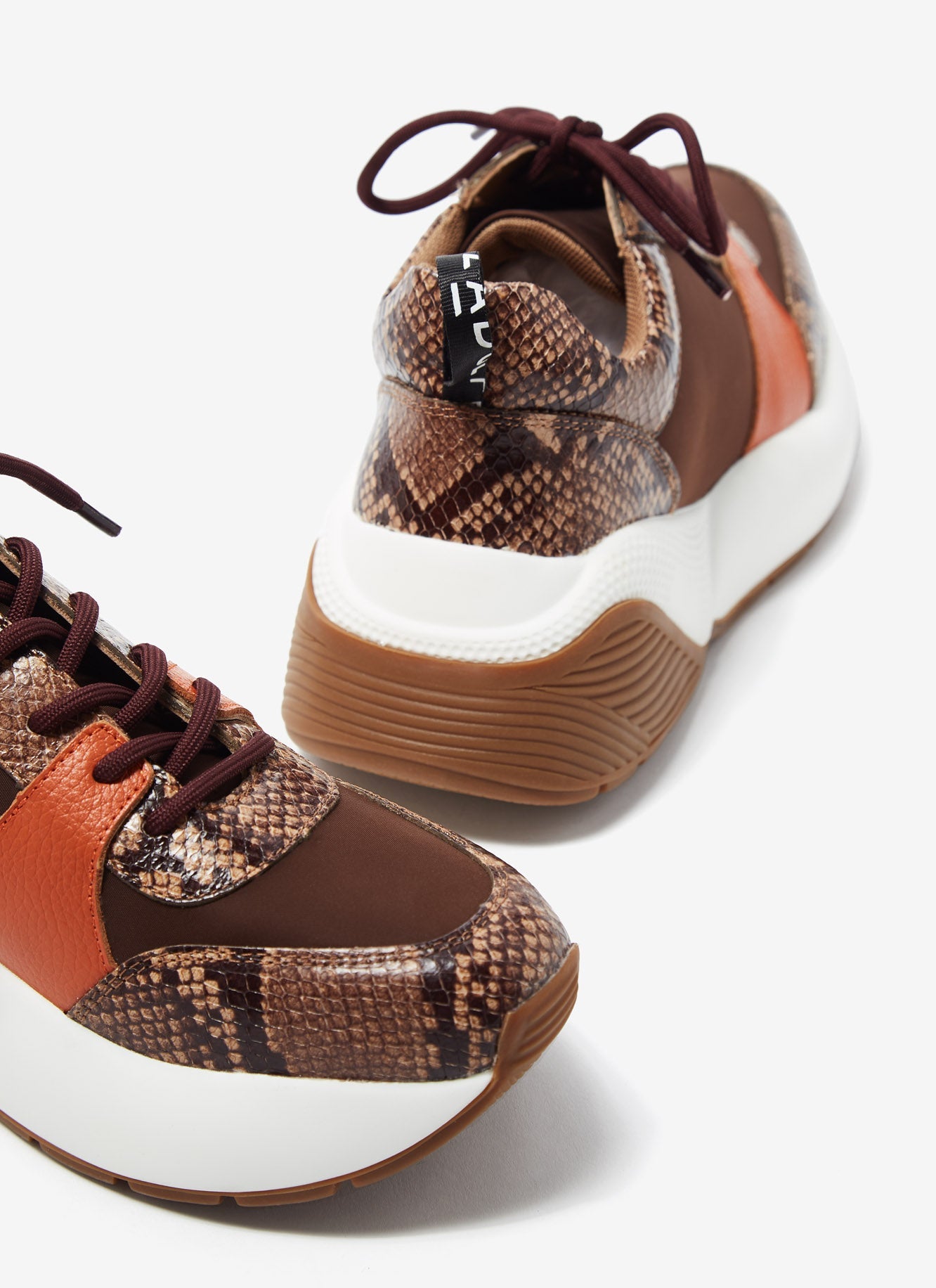 Animal Print Chunky Sneakers With Animal Print